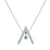 Sparkling 'A' Shape Necklace