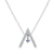 Sparkling 'A' Shape Necklace