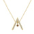 Sparkling 'A' Shape Necklace