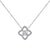 Exquisite Flower Shape Princess Cut Necklace