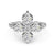 Four-Leaf Clover Eight-Pointed Star Ring
