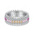 Ornate Colorful Radiant Cut Daily Ring
