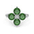 Four-Leaf Clover Eight-Pointed Star Ring