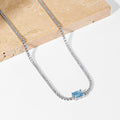 2.0 carat Ornate Emerald Cut Necklace