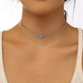 1.0 carat Unique Pear Cut Tennis Necklace