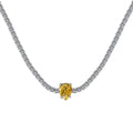 1.0 carat Unique Pear Cut Tennis Necklace