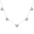 Sparkling Five Heart Necklace