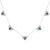 Sparkling Five Heart Necklace