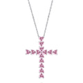 Radiant Cross Shape Necklace