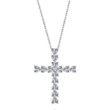 Radiant Cross Shape Necklace