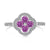 Four Leaf Clover Flower Design Ring