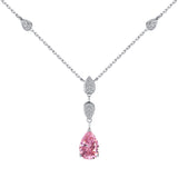 Dazzling Pear Cut Necklace