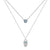 Demon Eye Hamsa Palm Necklace