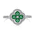 Four Leaf Clover Flower Design Ring