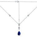 Dazzling Pear Cut Necklace