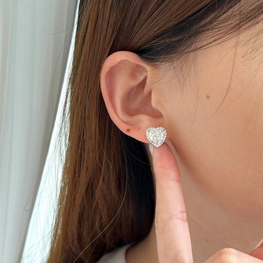 Sparkling Heart Shape Lover Earrings