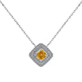 Sparkling Asscher Cut Necklace