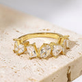 Delicate Multi Cut Ring