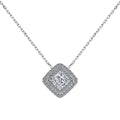 Sparkling Asscher Cut Necklace