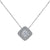 Sparkling Asscher Cut Necklace