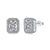 1.0 Carat Luxurious Dainty Emerald Cut Daily Earrings