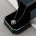 Exquisite Flower Shape Princess Cut Necklace