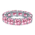 Elegant Princess Cut Tennis Ring