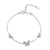 Delicate Butterfly Pendant Bracelet
