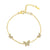 Delicate Butterfly Pendant Bracelet