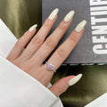 Eternity Splashy Romantic Heart Shape Lover Ring