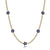 Luxurious Colorful Flower Tennis Necklace