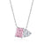Dazzling Square & Heart Shape Necklace