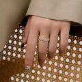 Delicate Enchanting Wave Shape Daily Ring