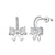 Exquisite Earrings With Heart-Shaped Bow Design