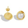 Dainty Bread Pearl Earrings