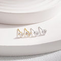 Sparkling Heart Shaped Simple Earrings