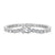 Ornate Sparkling Round Cut Wedding Bracelet