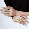 Unique Vivid Snake Shape Daily Ring