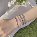 Radiant Colorful Round Cut Party Bracelet