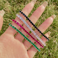 Radiant Colorful Round Cut Party Bracelet