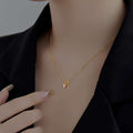 Unique Heart Shape Key Pendent Necklace