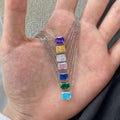 Luxurious Square Shape Colorful Necalack
