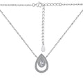 Sparkling Pear Cut Necklace