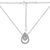 Sparkling Pear Cut Necklace