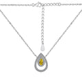 Sparkling Pear Cut Necklace
