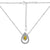 Sparkling Pear Cut Necklace