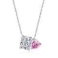 Dazzling Square & Heart Shape Necklace
