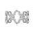 Hollow Design Four-Leaf Clover Flower Shape Ring