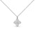 Heart-Shaped Four-Leaf Clover Bead Necklace