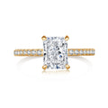 2.0 Carat Dazzling Sparkling Radiant Cut Party Ring
